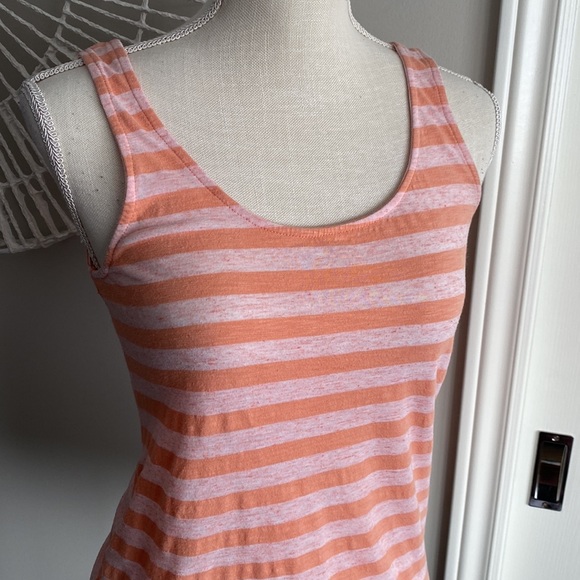 Bench - Peach / Coral Striped Classic Racerback Tank Top - Picture 5 of 9